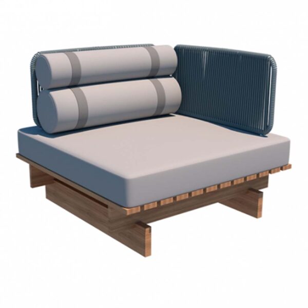 Danubio Sectional Sofa 35.4"L - Right Arm/Rolls Pillows
