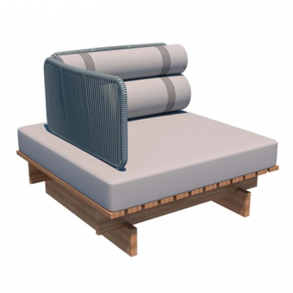 Danubio Sectional Sofa 35.4"L - Left Arm/Rolls Pillows