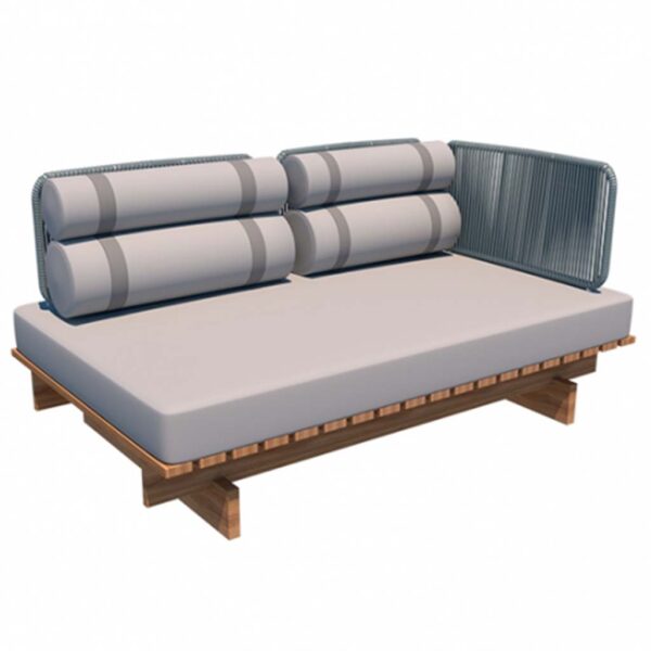Danubio Sectional Sofa 57.8"L - Right Arm/Rolls Pillows