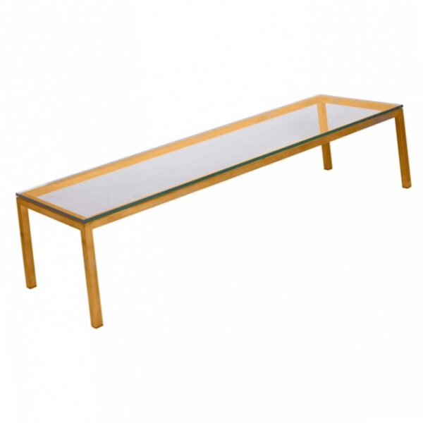 Austin Rectangular Coffee Table 53"L - Gold