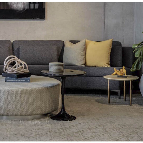 Saarinen Marble Side Table Ø19.6" - Carrara White