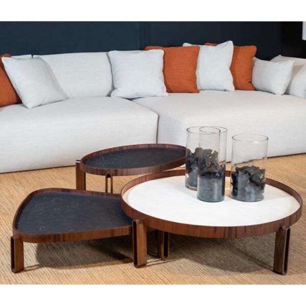 Ametista Coffee Table 35.4"L - Black Top