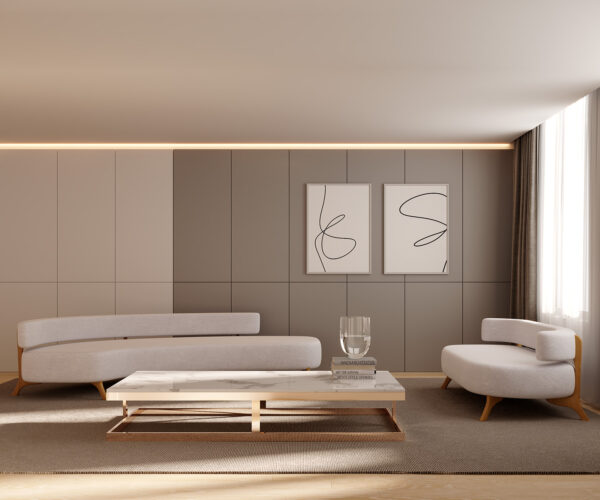 cannes curved sofa